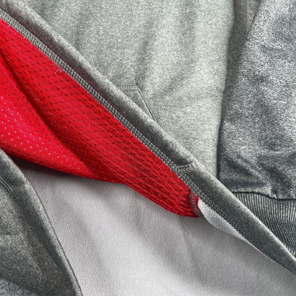Nike Therma Fit Hoodie Sweatshirt Graphic Print Womans Large Thumb Holes Pocket - Picture 5 of 15